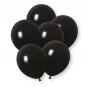 Plain Black Latex Balloons - Inflation Options