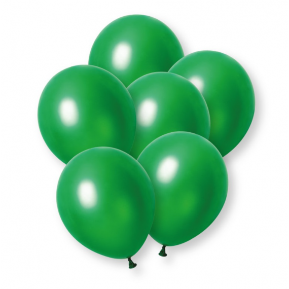 Plain Dark Green Pearl Latex Balloons - Inflation Options