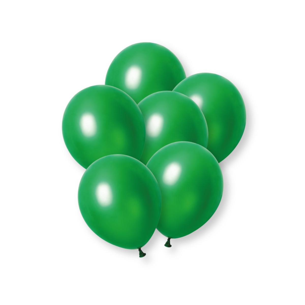 Plain Dark Green Pearl Latex Balloons - Inflation Options