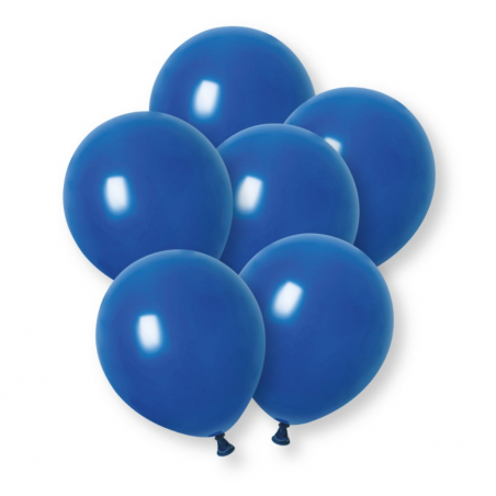 Plain Dark Blue Latex Balloons - Inflation Options