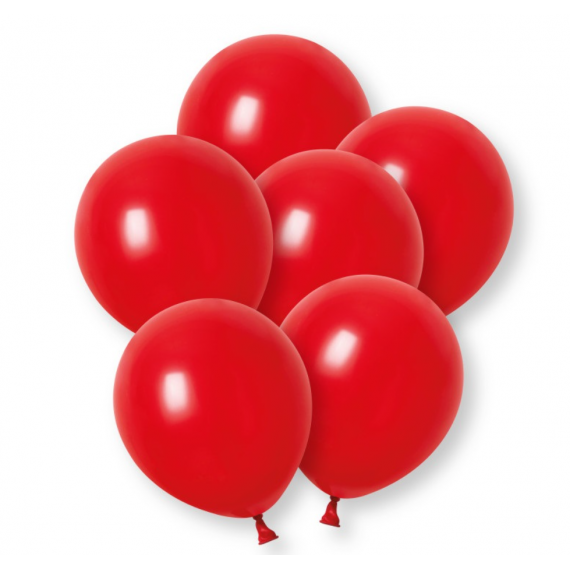 Plain Red Latex Balloons - Inflation Options
