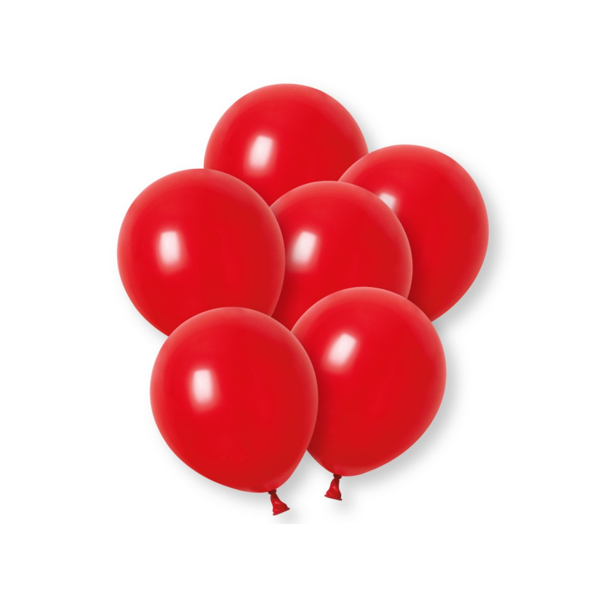 Plain Red Latex Balloons - Inflation Options