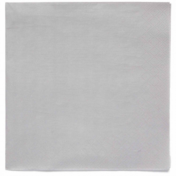 Silver Paper Napkins