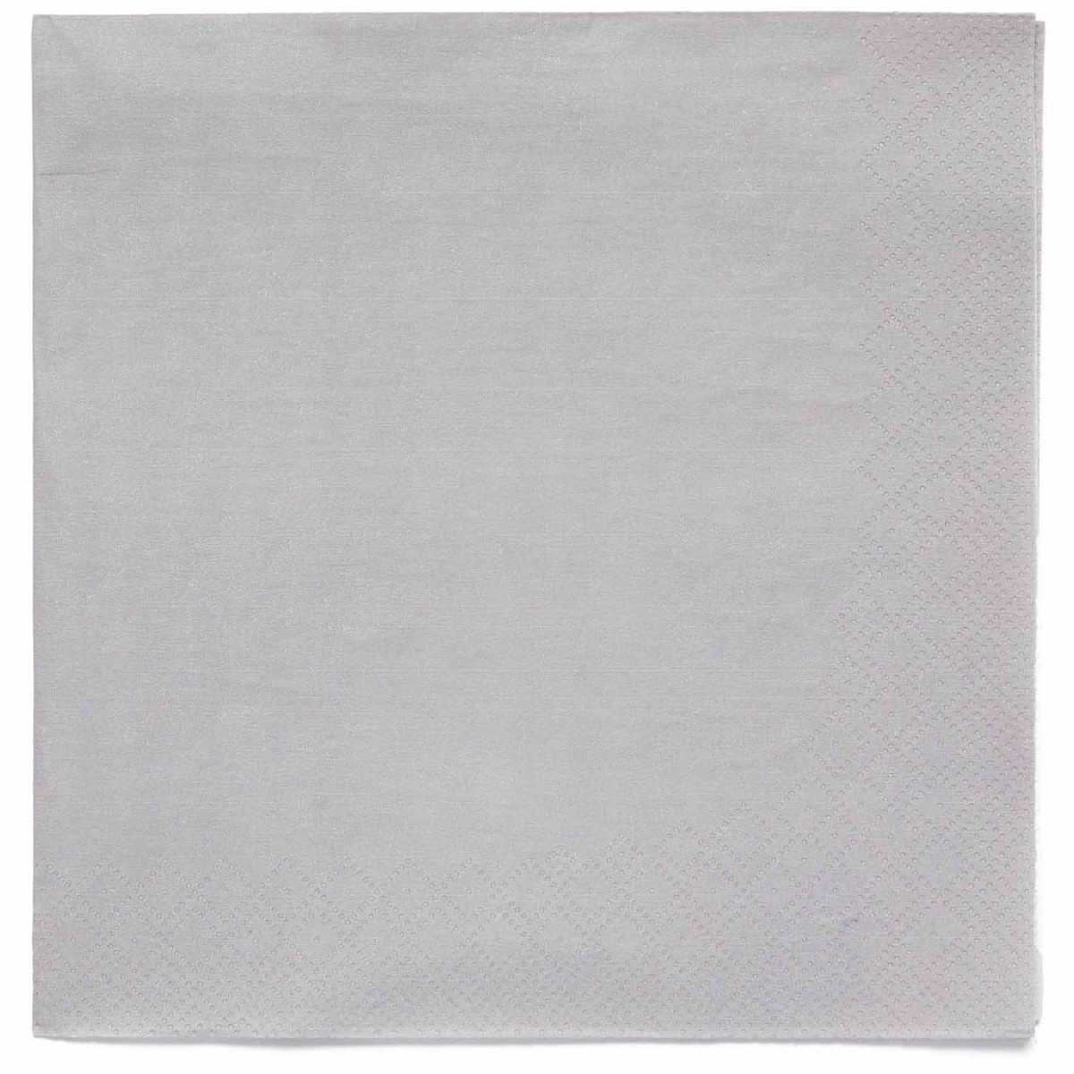 Silver Paper Napkins