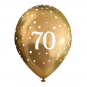 Gold 70 Latex Balloons - Inflation Options