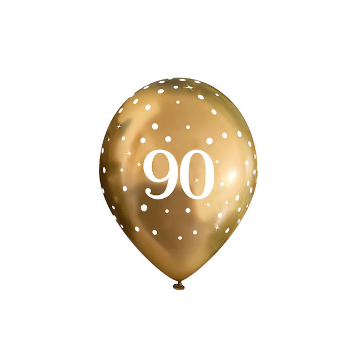 Gold 90 Latex Balloons - Inflation Options
