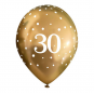 Gold 30 Latex Balloons - Inflation Options