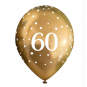 Gold 60 Latex Balloons - Inflation Options