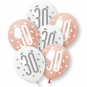 Rose Gold 30 Latex Balloons - Inflation Options