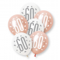Rose Gold 60 Latex Balloons - Inflation Options