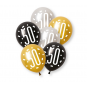 Black & Gold 50 Latex Balloons - Inflation Options