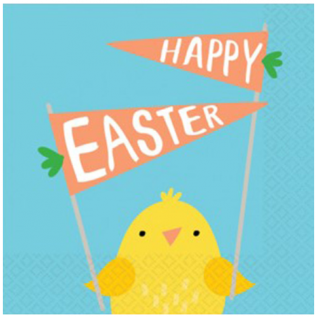 Happy Easter Small Paper Napkins