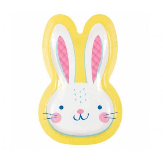 Easter Bunny Shaped Paper Plates