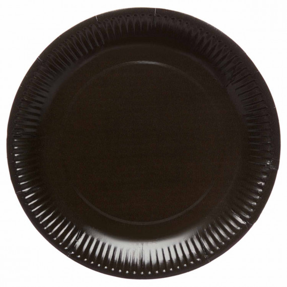 Black Paper Plates