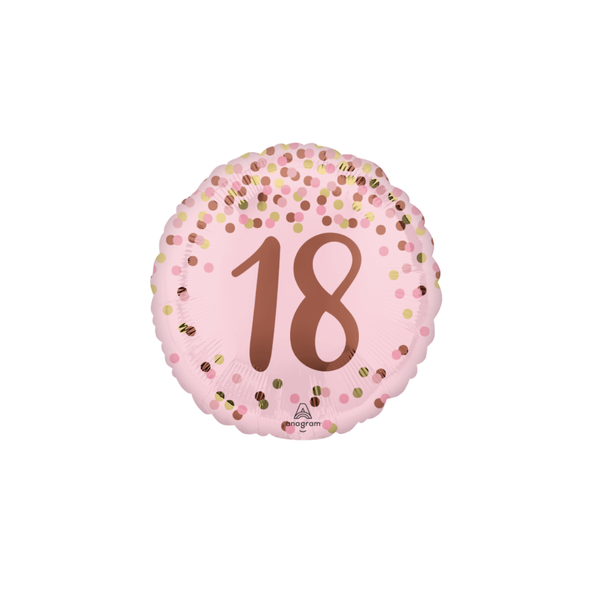 Pretty Pink 18 Round Foil Balloon - Inflated