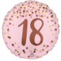 Pretty Pink 18 Round Foil Balloon - Inflated