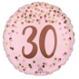 Pretty Pink 30 Round Foil Balloon - Inflated