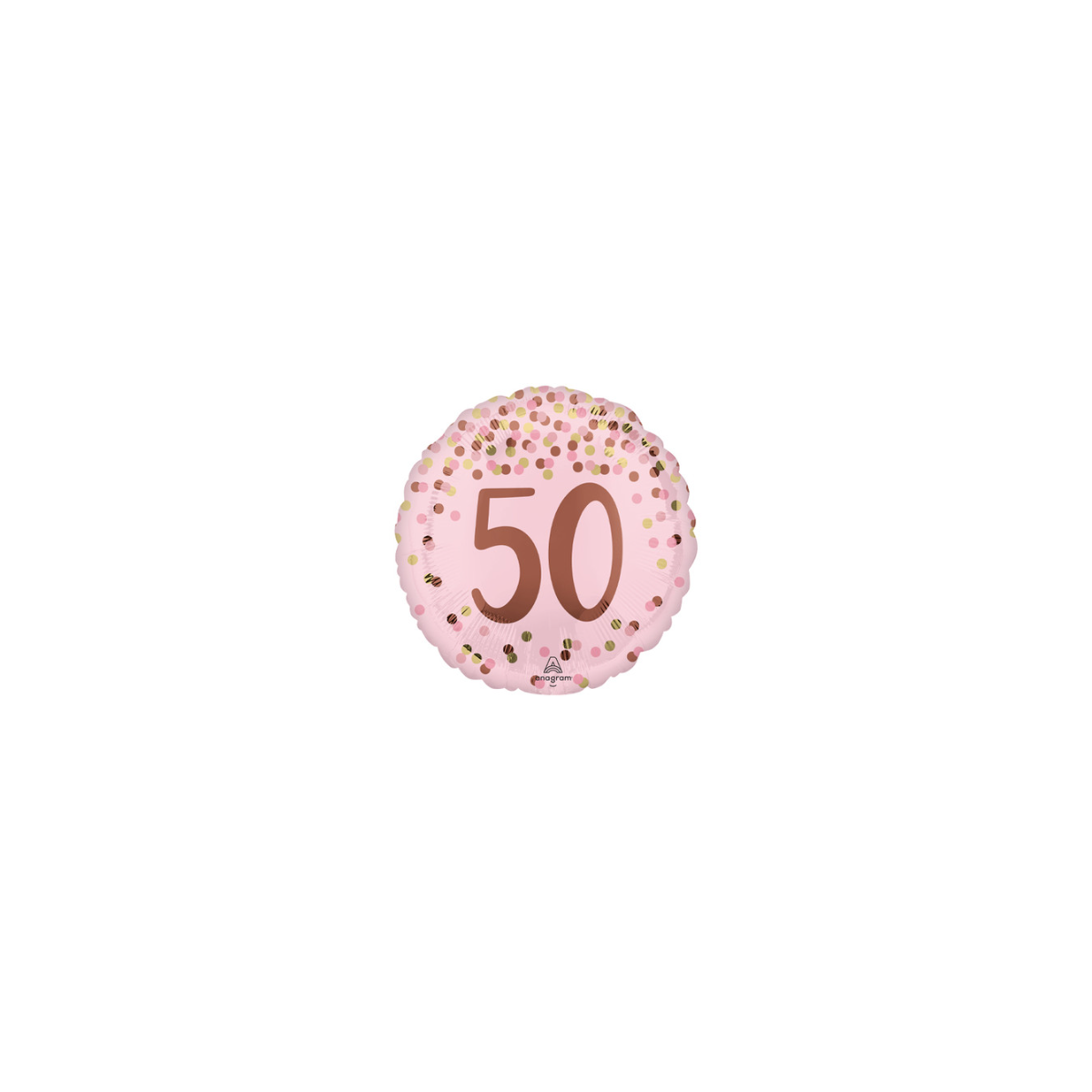 Pretty Pink 50 Round Foil Balloon - Inflated