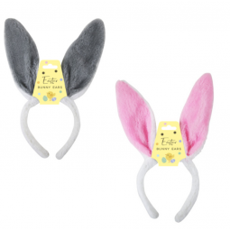 1 Pair of White Rabbit Ears - Assorted