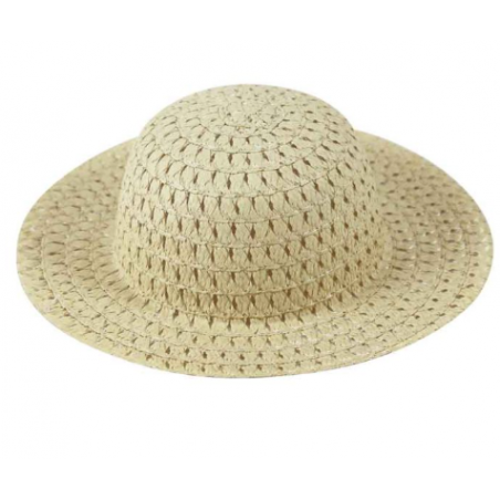 Children's Beige Easter Bonnet