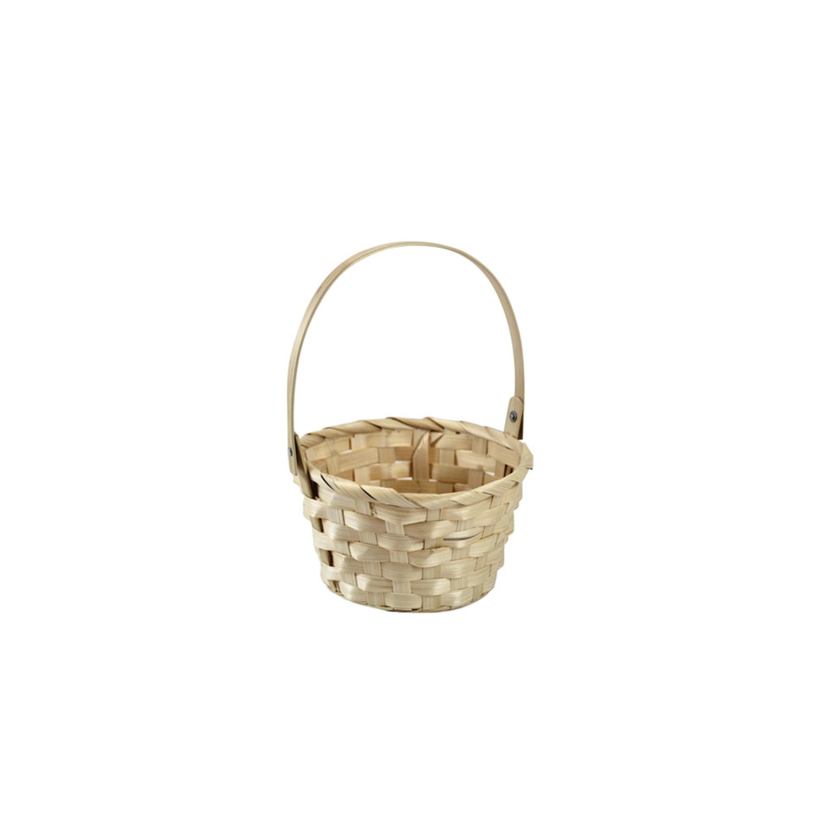 Beige Wooden Easter Basket