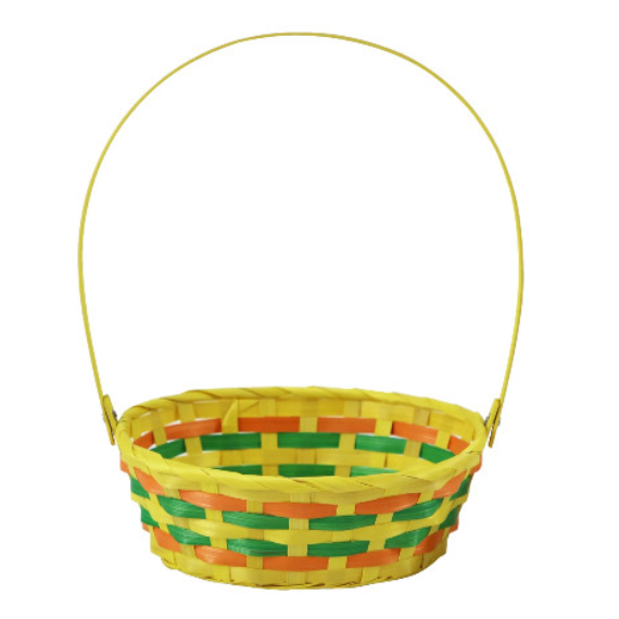 Multicoloured Wooden Easter Basket