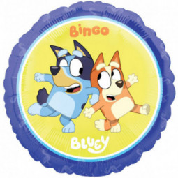 Bluey Round Foil Balloon - Inflated