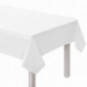 White Plastic Tablecover