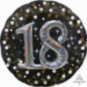 Gold Celebration 18th Birthday 3D Supershape Foil Balloon - Inflated