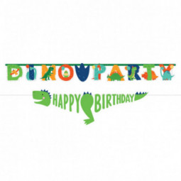 Dino-Mite Jumbo Happy Birthday Banner - Personalise