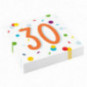 Confetti Birthday 30th Paper Napkins