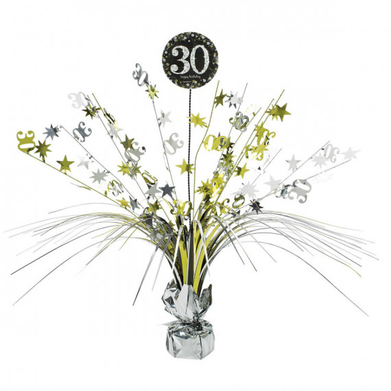Gold Celebration 30th Birthday Centrepiece
