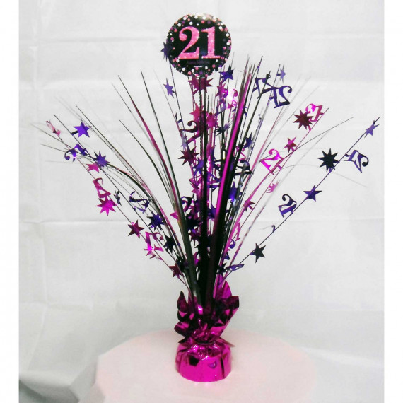 Pink Celebration 21st Birthday Centrepiece