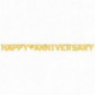 Gold Happy Anniversary Banner Gold Happy Anniversary Banner