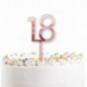 REDUCED Rose Gold 18th Acrylic Cake Topper