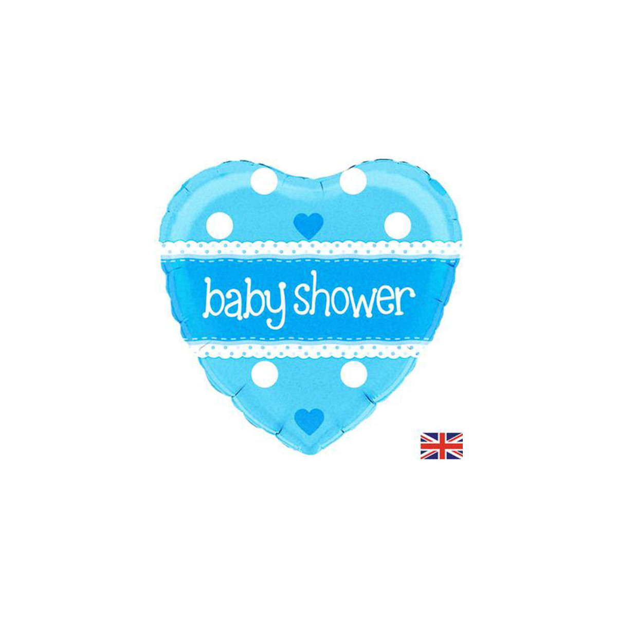 Blue Baby Shower Foil Balloon - Inflated Blue Baby Shower Foil Balloon - Inflated