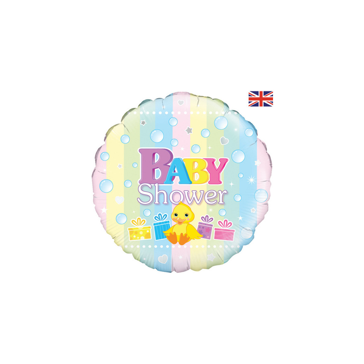 Baby Shower Foil Balloon - Inflated Baby Shower Foil Balloon - Inflated