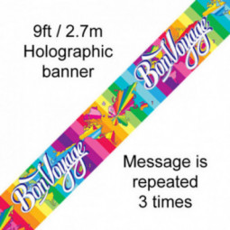 Bon Voyage Foil Banner
