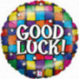 Good Luck Squares Foil Balloon - Inflated Good Luck Squares Foil Balloon - Inflated