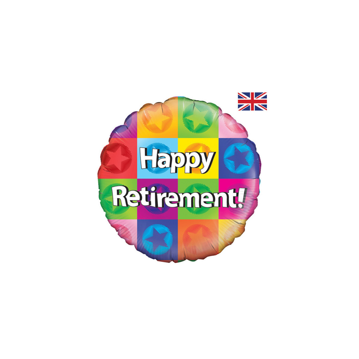 Happy Retirement Foil Balloon - Inflated Happy Retirement Foil Balloon - Inflated