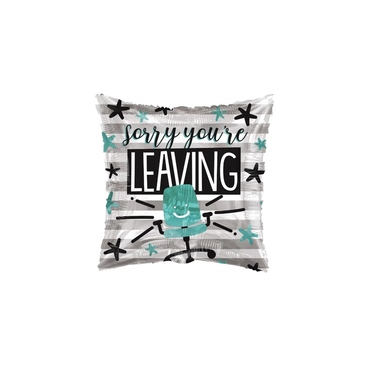 Sorry You're Leaving Office Chair Foil Balloon - Inflated Sorry You're Leaving Office Chair Foil Balloon - Inflated