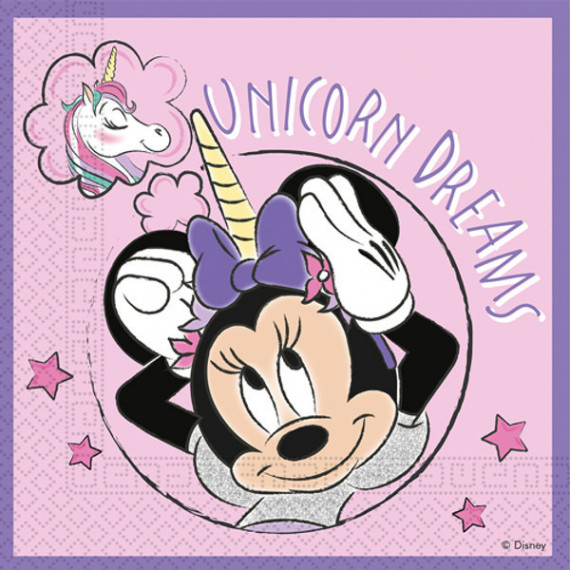 Minnie Mouse Unicorn Paper Napkins