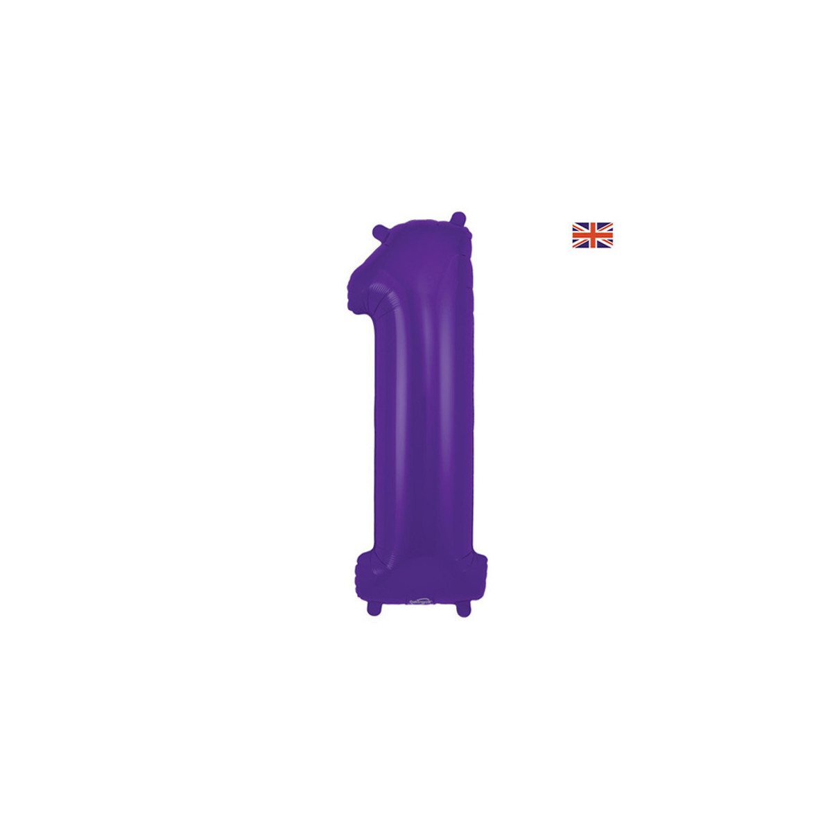 Purple Giant Number Supershape Foil Balloons - Numbers 0 - 9 - Inflated