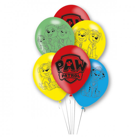 Paw Patrol Latex Balloons - Inflation Options Paw Patrol Latex Balloons - Inflation Options