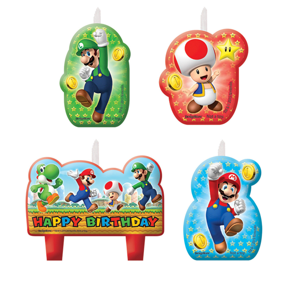 Super Mario Birthday Candles
